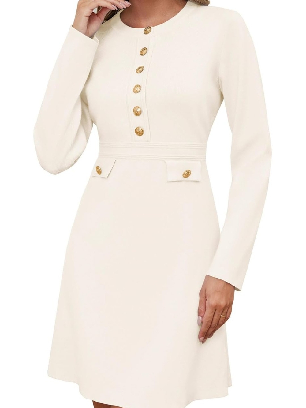 Sweater Crewneck Bodycon Mini Dres